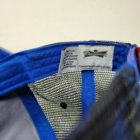 Budwieser Snapback Hat Trucker Cap Gray Black Mesh Back Logo 2014 - Picture 9 of 9